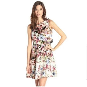 Gabby Skye Multicolor 2 Piece Watercolor Floral A-line Tank Dress with Top 8